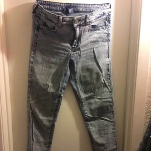 DIVIDED H&M ACID WASH JEGGINGS